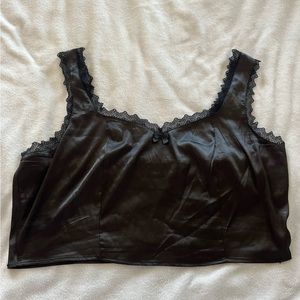 Satin lace cami